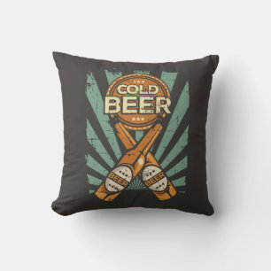 Vater Blue Strips Cold Beer Kissen