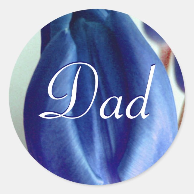 Vater Blue Tulips Sticker (Vorderseite)