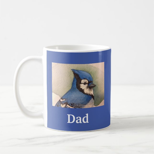 Vater Bluejay glückliche Tasse zum Vater (Links)