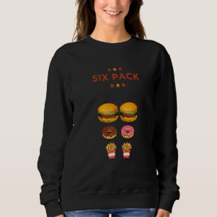 Vater Bod arbeitet an meinem Sixpack Burger Donut Sweatshirt