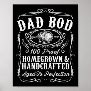 Vater Bod Funny Whiskey Bourbon Lover Väter Tag Gi Poster