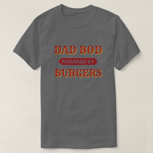 Vater-Bod mit Burgers-T - Shirt (Design vorne)