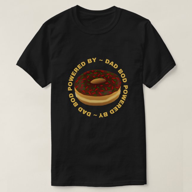 Vater Bod mit Donuts T-Shirt (Design vorne)