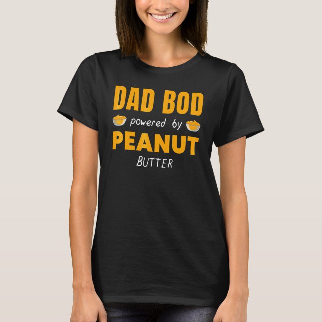 Vater-Bod mit Erdnussballengraph T-Shirt (Vorderseite)