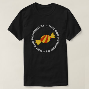 Vater Bod mit Süßigkeiten Glitzer T - Shirt