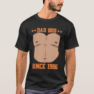 Vater Bod seit 1986 Vatertag Bauchfäule T-Shirt