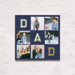 Vater Bold Multi Foto Navy Blue Foliendrucke<br><div class="desc">Poster bietet moderne Foto-Uni und Mama in Folie.</div>