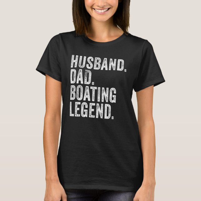 Vater Bootlegende Funny Sail Kapitän T-Shirt (Vorderseite)
