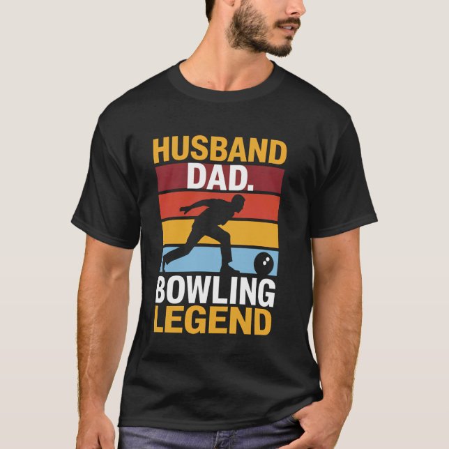 Vater Bowling Legende T-Shirt (Vorderseite)