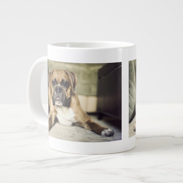 Vater Boxer Jumbo-Tasse (Vorderseite Links)