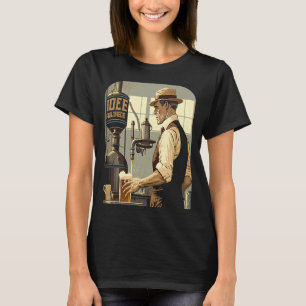 Vater braut Bier Vintage Braumeister Vater T-Shirt