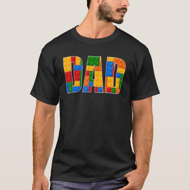 Vater Brick Builder Blocks Master Builder Gifrs Bo T-Shirt (Vorderseite)