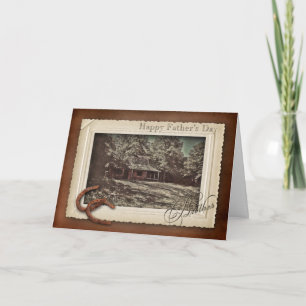 VATER - BRUDER - VINTAG - Kabine über 100 Jahre Karte