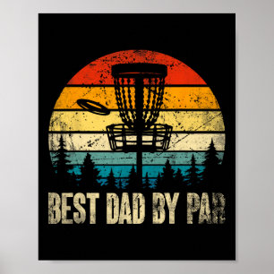 Vater by Par Vintage Disc Golf Funny Vater Vathday Poster
