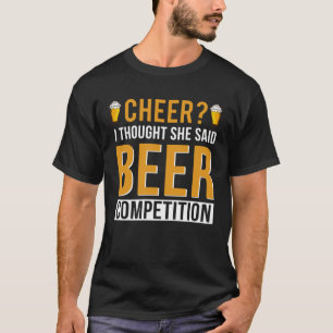 Vater Cheerleader Ich dachte, sie sagte Bierbeere  T-Shirt