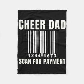 Väter Cheerleading Dad Cheerleader Mädchen Eltern  Fleecedecke