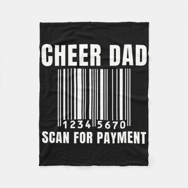 Väter Cheerleading Dad Cheerleader Mädchen Eltern  Fleecedecke (Vorderseite)