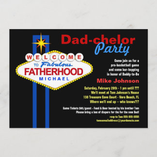 Vater-Chelor-Party - Daddy Diaper Keg Einladungen