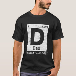 Vater Chemie Periodensystem Vatertag Sohn T-Shirt