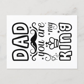 Vater Chess King Postkarte