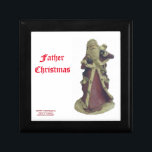 "VATER CHRISTMAS", VINTAGER HOLZ, KENNZEICHNUNG ERINNERUNGSKISTE<br><div class="desc">"VATER CHRISTMAS" VINTAGE HOLZHALTUNG BOX ist ein Objekt im Haus der SUNSHINE Kunstsammlung von Kunstwerken der Extraklasse. Es ist eine Reproduktion einer Skulptur von Gerry K. Furgason</div>