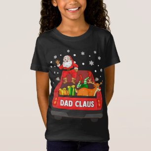 Vater Claus Red Truck Santa Reindeer Elf Weihnacht T-Shirt