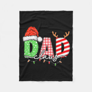 Vater Claus Weihnachten Lichter Schlafanzug Famili Fleecedecke