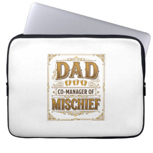 Vater Co-Manager von Unfug Lustiger Vater Design_1 Laptopschutzhülle
