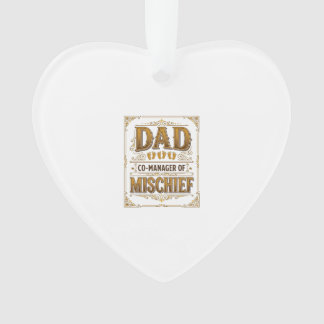 Vater Co-Manager von Unfug Lustiger Vater Design_1 Ornament