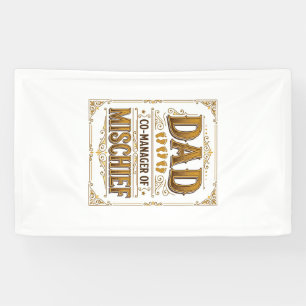 Vater Co-Manager von Unfug Lustiges Vater-Design_1 Banner