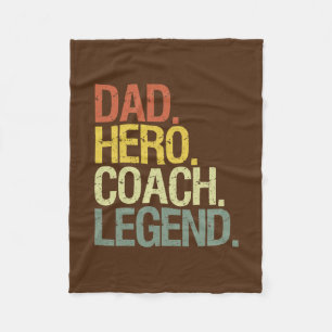 Vater Coach Vater Heldin Coach Legende Designs  Fleecedecke