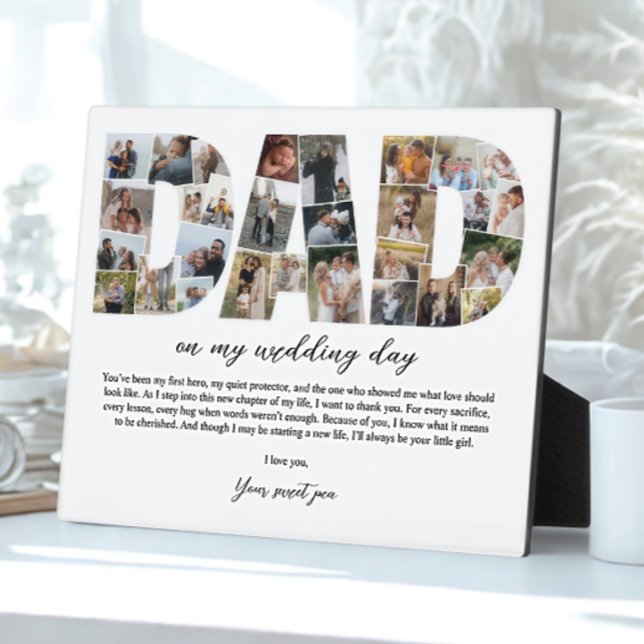 Vater Collage Auf meinem Hochzeitstag Vater Gesche Fotoplatte (Von Creator hochgeladen)