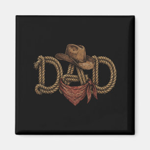 Vater Cowboy Western Rodeo Vatertag Geburtstag Magnet