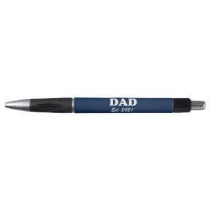 Vater Custom Est Date Vatertag elegante Marine bla Kugelschreiber