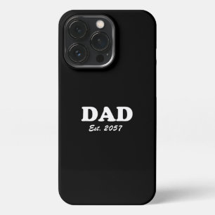Vater Custom Est Datum moderne Typografie schwarz iPhone 13 Pro Hülle