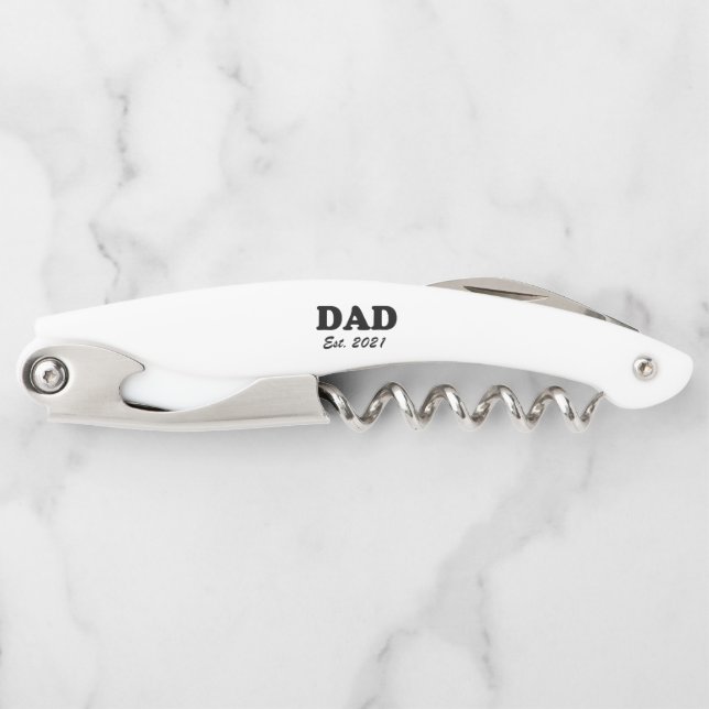 Vater Custom Establishment date personalisiert mod Kellnermesser (Vorderseite)