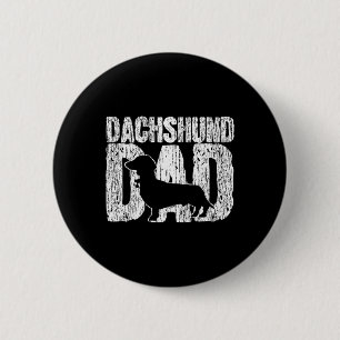 Vater Dackel Vater Vatertag Vintages Geschenk Button