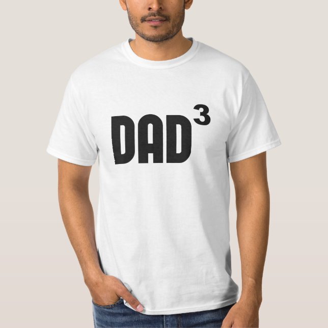 Vater Dad3 exponential Rauminhalt berechnet T-Shirt (Vorderseite)