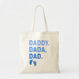 Vater Dada Daddy Baby Fußabdrücke Herren Tragetasche