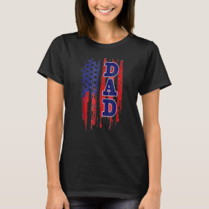Vater Daddy America Flag Vater Amerikaner T-Shirt
