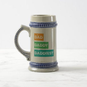 Vater Daddy Daddies Vatertagsdesign Bierglas