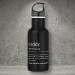 Vater Daddy Definition individuelle Name modern sc Edelstahlflasche<br><div class="desc">Modernes Geschenk für Papa mit schwarz-weißem Wasser mit einer lustigen Definition von Papa, Papa, Vater oder Papa. Sie können die Typografie im Dictionary-Stil mit ein wenig Papa-Spaß personalisieren und unten die benutzerdefinierten Kindernamen hinzufügen. Ein tolles Geschenk für einen Vater, der gerne aktiv ist, Lieben Fitness, geht zum Fitnessraum oder zum...</div>