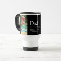 Vater Daddy Pater Definition 4 FotoCollage Schwarz