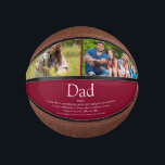 Vater Daddy Pater Definition Fotos Spaß Burgund Mini Basketball<br><div class="desc">Personalisieren Sie die 2 Fotos und Definition für Ihren besonderen lustigen Vater, Vater, Papa oder ein einzigartiges Geschenk für den Vater, Geburtstag, Weihnachten oder jeden Tag, den Sie gewollt, um zu zeigen, wie viel er zu Ihnen bedeutet. Ein perfekter Weg, um ihm zu zeigen, wie phantastisch er ist jeden Tag....</div>