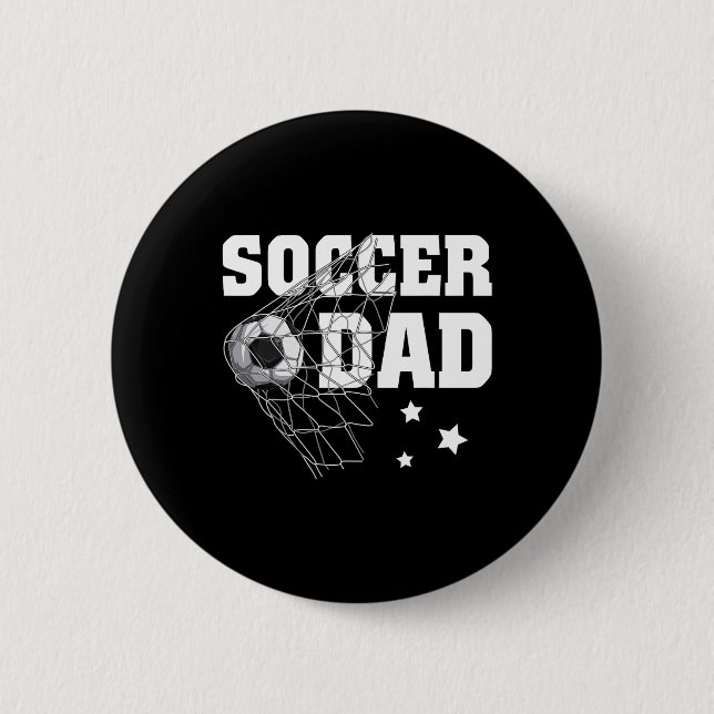 Vater Daddy Soccer Sport Lover Fan Fathers Da Button (Vorderseite)
