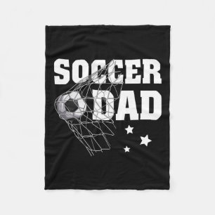 Vater Daddy Soccer Sport Lover Fan Fathers Da Fleecedecke