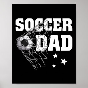 Vater Daddy Soccer Sport Lover Fan Fathers Da Poster