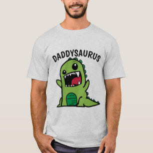VATER DADDYSAURUS DINOSAUR VATER'S DAY T - Shirt