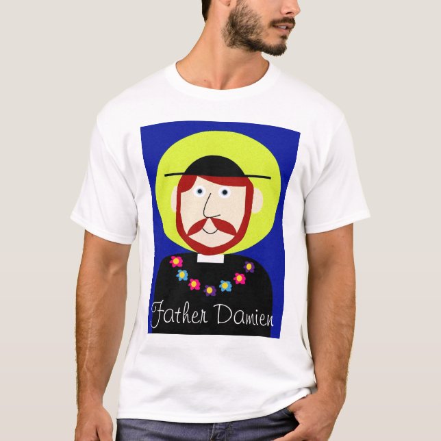 Vater Damien von Molokai T-Shirt (Vorderseite)