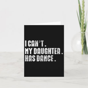 Vater Dance Quote Ich kann meine Tochter nicht Dan Karte